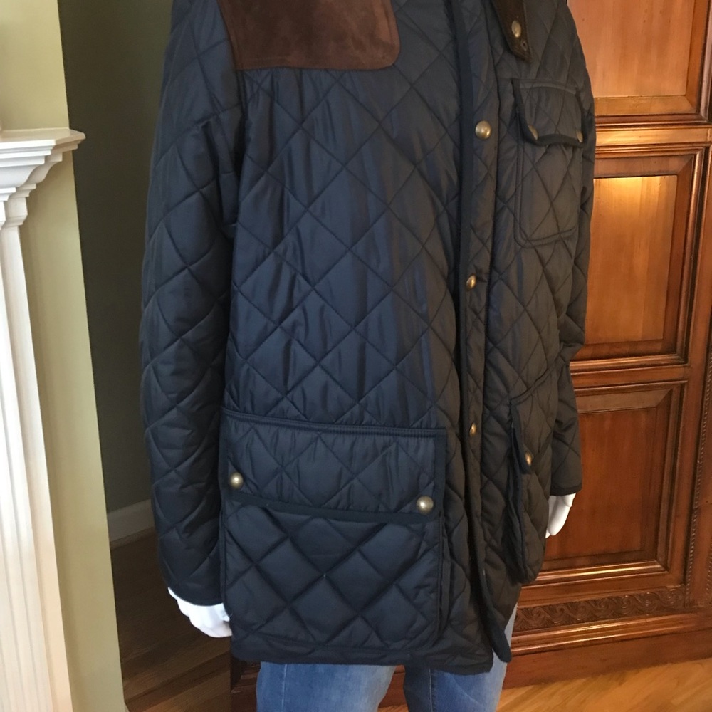 Polo Ralph Lauren Vintage Men’s Quilted Jacket L & XL Navy Blue